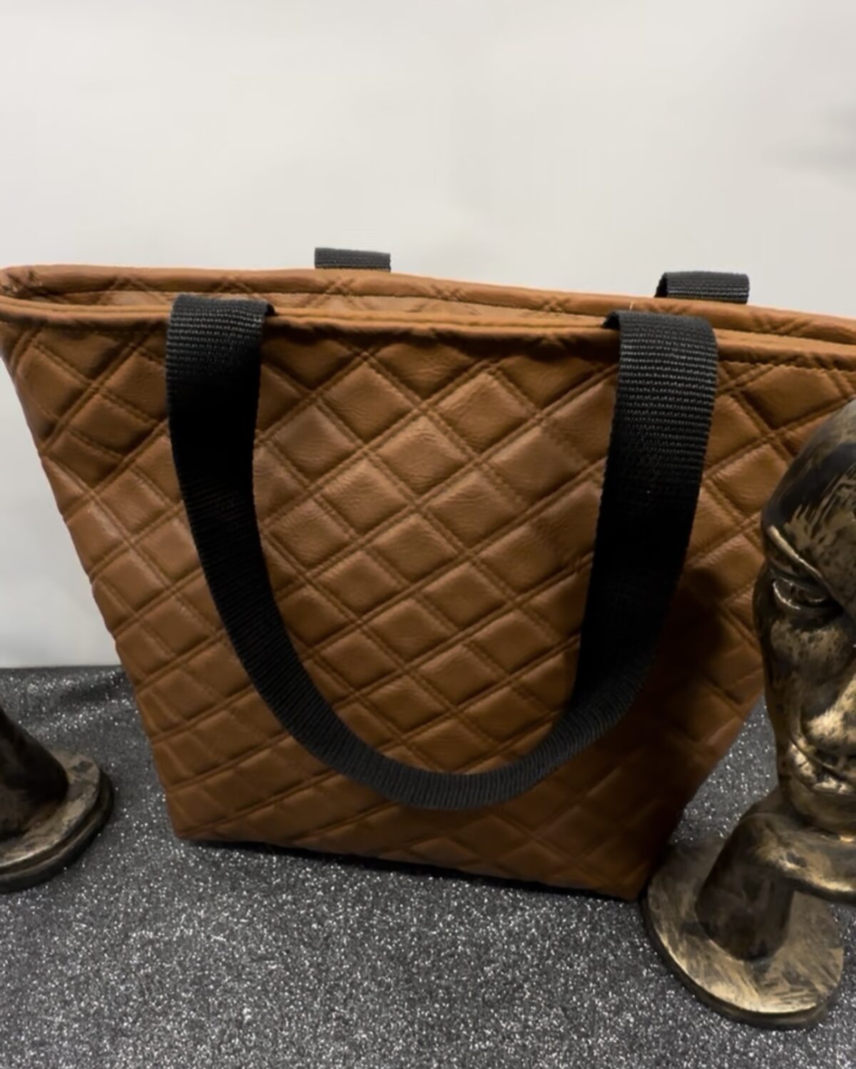 CAPITONE MAXX ÇANTA CAMEL - Görsel 1