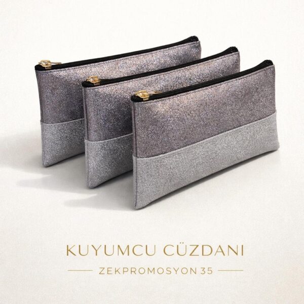 kuyumcu cüzdanı Luna Shine ışıltılı promosyon cüzdan modeli